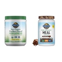 Garden of Life Raw Organic Perfect Food Green Superfood Juiced Greens Poudre & Raw Organic Meal Substitut Shakes - Poudre de protéines végétaliennes à base de chocolat