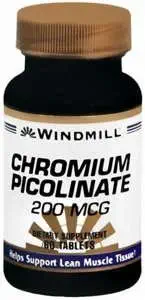 CHROMIUM PICOLINAAT TABLETTEN 200 MCG WINDMILL