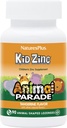 NaturesPlus Animal Parade KidZinc, Tangerine Flavor - 90 Animal-Shaped Lozen, Pack of 3 - Organicly Chelated Zink - Vegan, Gluten Free - 270 Totaal porties