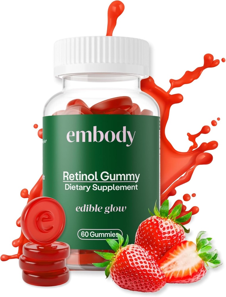 Embody: 60 Skin Gummies Multivitamine Retinol Gummy 