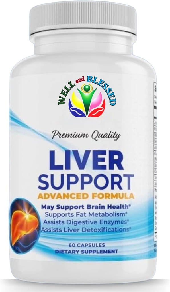 Lever Support Kruidensupplementen - 60 capsules - Geavanceerde formule voor de gezondheid van de lever - Ondersteuning vet Metabolisme - helpt spijsverteringsenzymen, leverontgiftingen