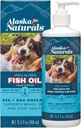 Alaska Naturals Wilde Alaska Visolie Supplement voor honden huid en jas met EPA DHA Omega 3 vetzuren Duurzame Liquid Food Topper 15,5 oz. Pomp
