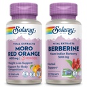 SOLARAY Moro Red Orange and Berberine Bundle - Morosil Weight Loss Supplement for Women and Men with Blood Orange, Berberine HCl from Indian Barberry - Weight Loss Support, 60-Day Guarantee, 30/60ct