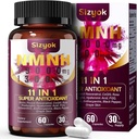 11-in-1 NMNH (Dihydronicotinamide Mononucleotide), 600mg per Serving, NAD+ Supplement with Resveratrol, CoQ10 to Support NAD+ Levels, NMNH Supplement for Anti-Aging, 60 Count, 30 Day Supply-86