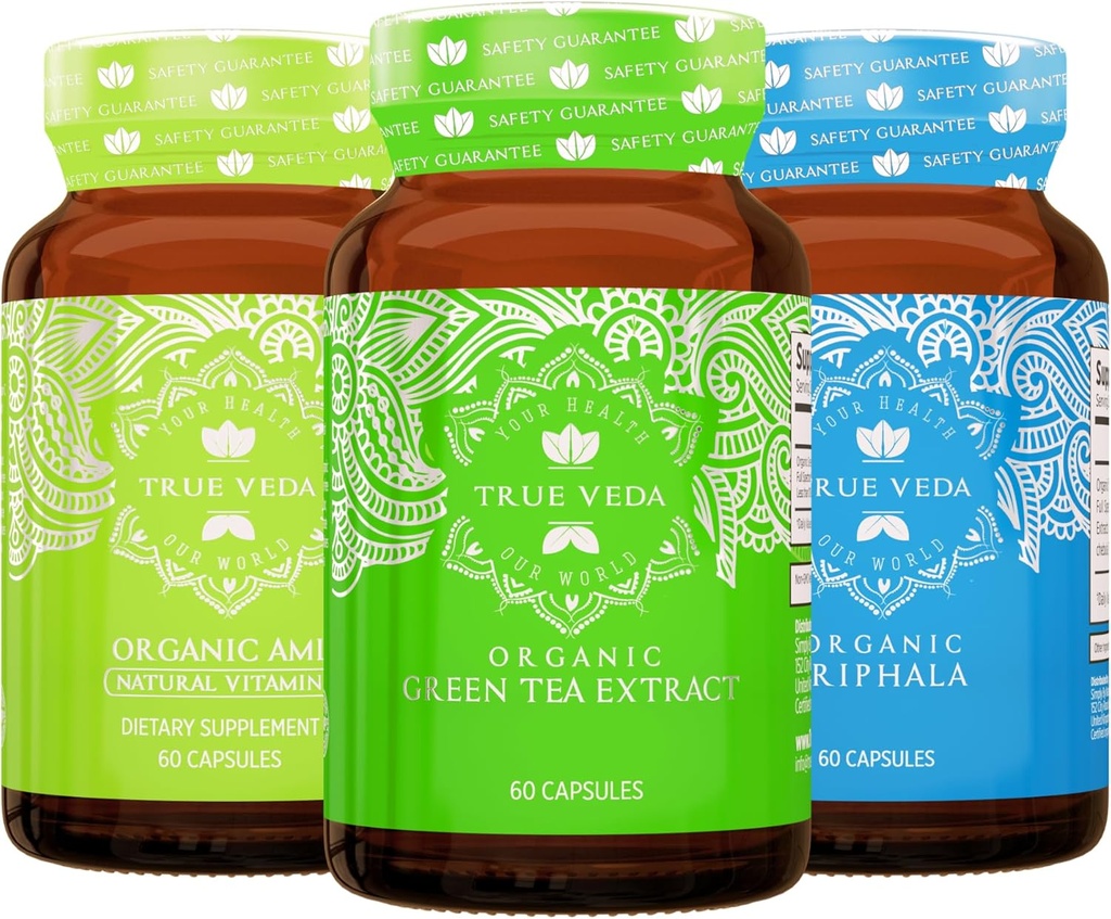 True Veda Digestie en Detox Bundle USDA Organic 
