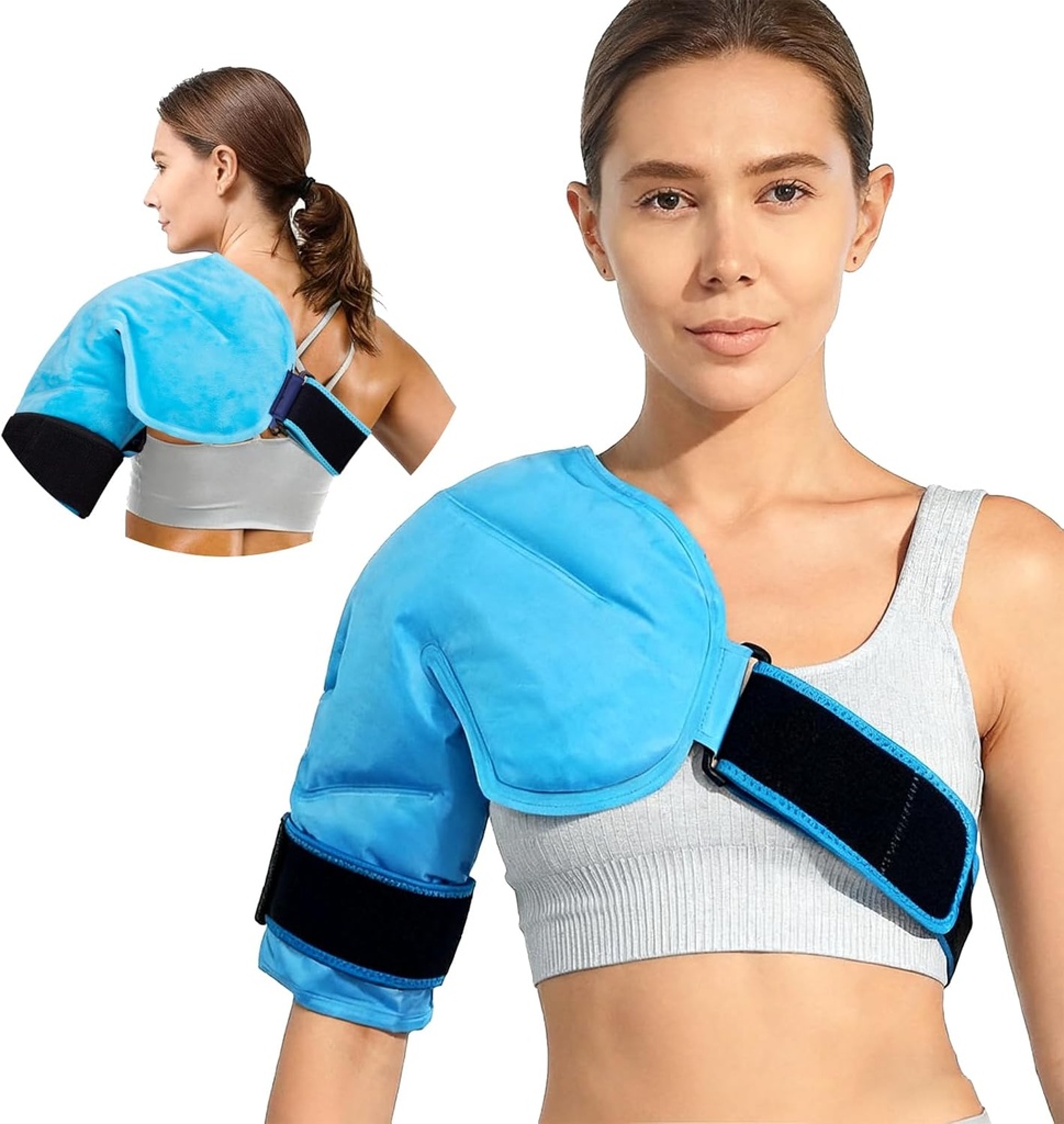 Schouder Ice Pack Rotator Manchet Koude therapie Wraps, Herbruikbare schouder Arm Gel Pack Hot Koude Compress pijn verlichting voor verwondingen, herstel na chirurgie, Tendonitis, Schouder Wrap voor linker rechter schouder