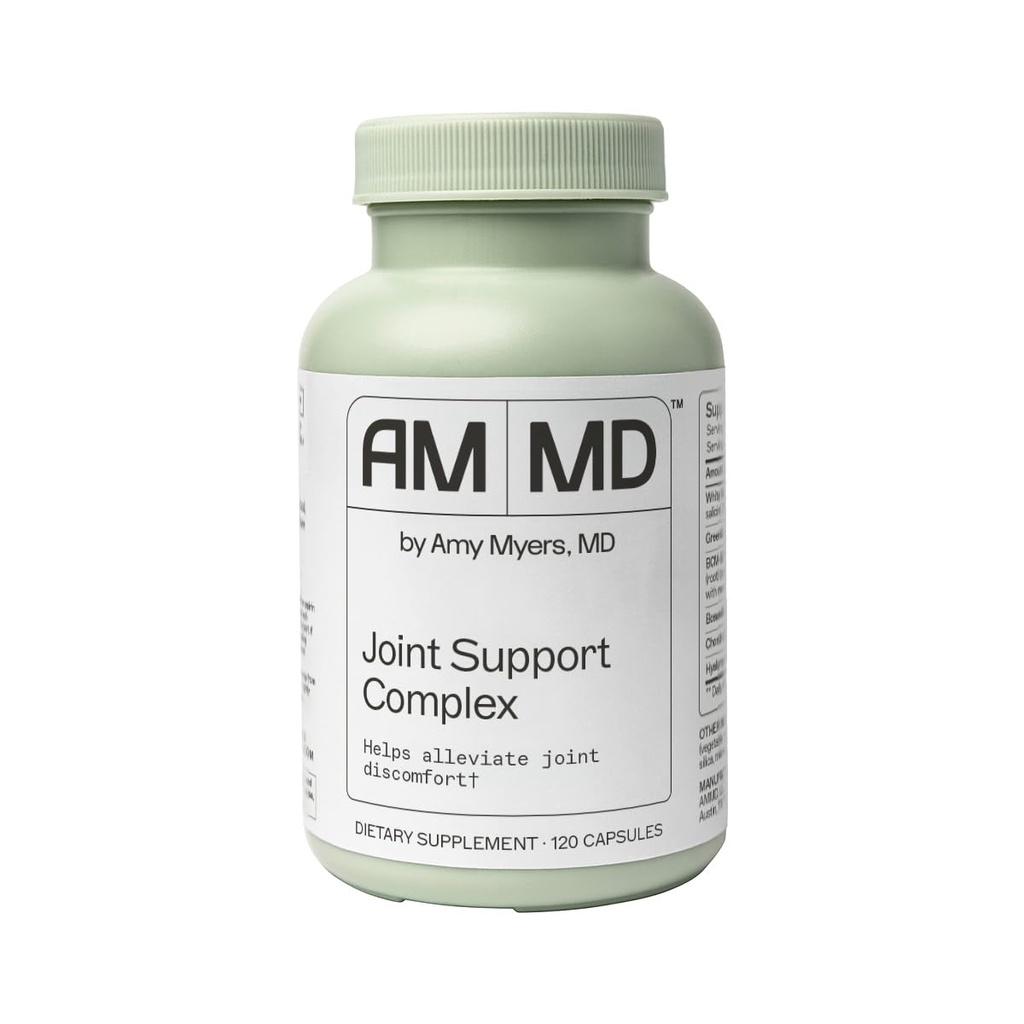 Amy Myers MD Join Support Complex Supplement - Ondersteunt Joint Health & Mobility - Glucosamine HCL - Chondroitin - Kurkuma - 120 Capsules