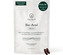 Pas Naturals Omega 3 Visolie Supplement met Bio available Curcumin & Black Seed, 1500mg Visolie EPA DHA Omega 3 vetzuren ter ondersteuning van gewrichten, spieren en hart Onopge smaakte - 30 dagen aanbod