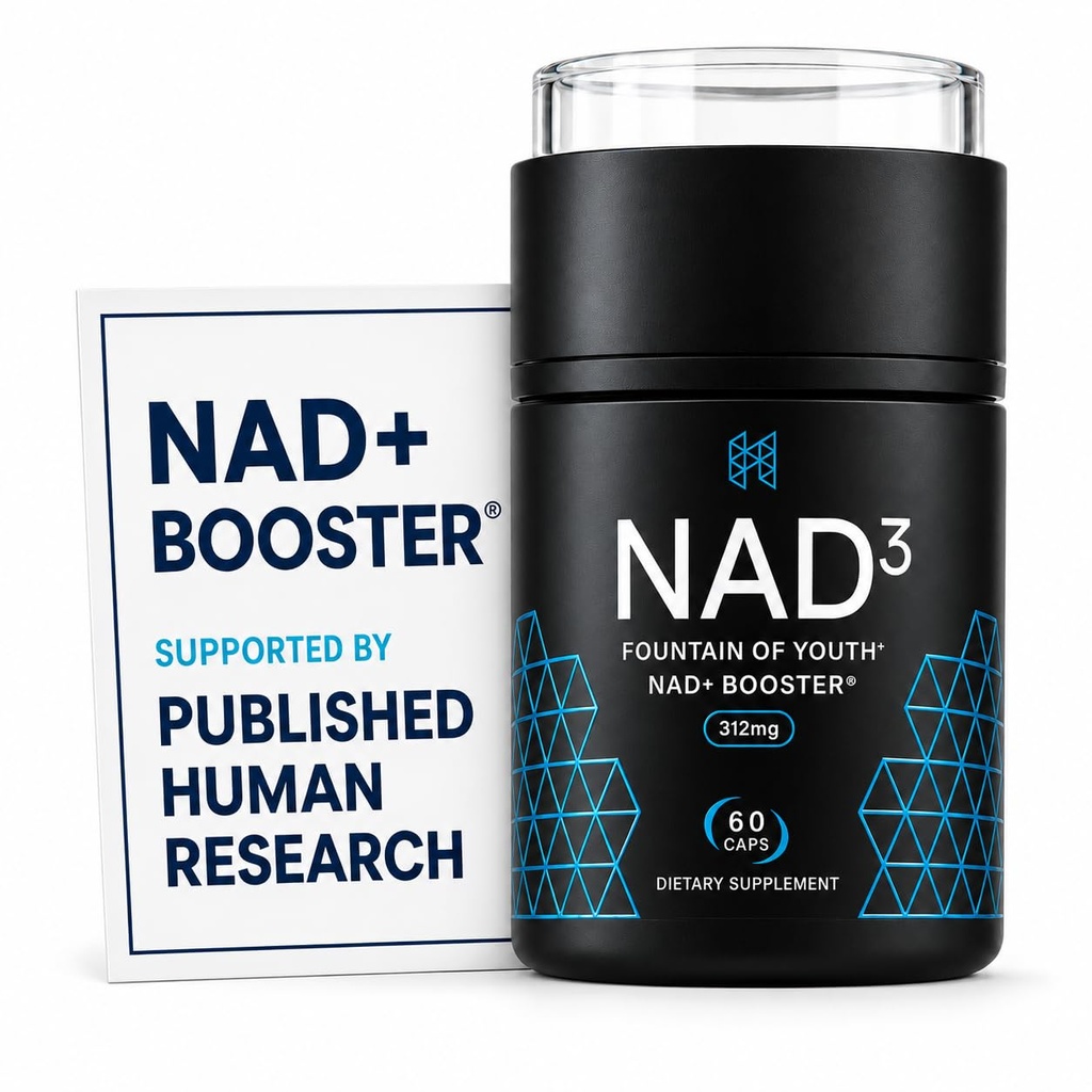 HPN NAD3 NAD+ Booster for Cellular Energy, 60 Caps, 30-Day Supply