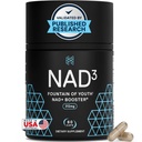 HPN NAD3 Clinical NAD+ Booster, Cellular Health & Natural Energy - NAD Supplement for Healthy Aging, Metabolic Support, NRF2 & Longevity, Nicotinamide Riboside & NMN Alternative, 60ct, 30-Day Supply