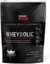 GNC AMP Wheybolic Klinisch Proven Proteïnepoeder, 40g Wei Proteïne, BCAA, Leucine, verhoogt spierkracht, spieropbouw, 3rd Party Tested, Glutenvrij, Klassieke Vanille, 10 porties