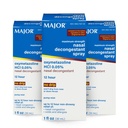 MAJOR Résistance maximale Vaporisateur à dônes nasales, HCl Oxymétazoline 0,05% Mist de pompe, Vaporisateur à nasal non somnolent, jusqu'à 12 heures de soulagement de la congestion nasale, des rhumes et des allergies 1 Fl. Oz. (3-Pack)