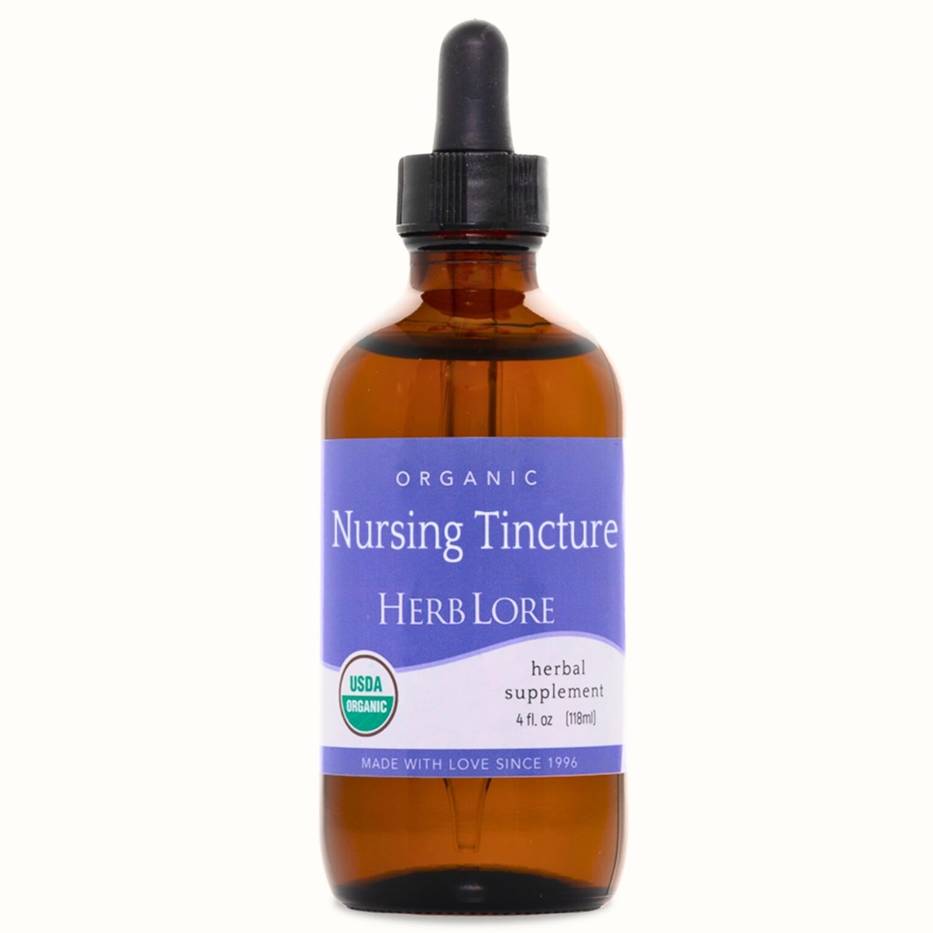 Herb Lore Biologische Verpleegkundige Tinctuur - Liquid Borstvoeding Ondersteuning Druppen om de borstmelkvoorziening met Moringa en Venkel te verhogen - Fenegriek Gratis Borstvoeding Supplement (4 fl oz)