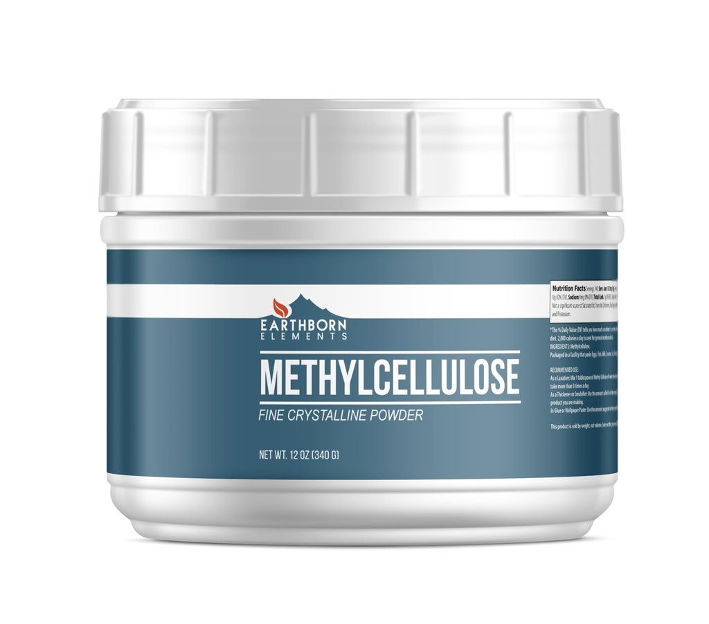 Earthborn Elements Methylcellulose (12 oz), Geen Emulgatoren of Additieven, Food Grade