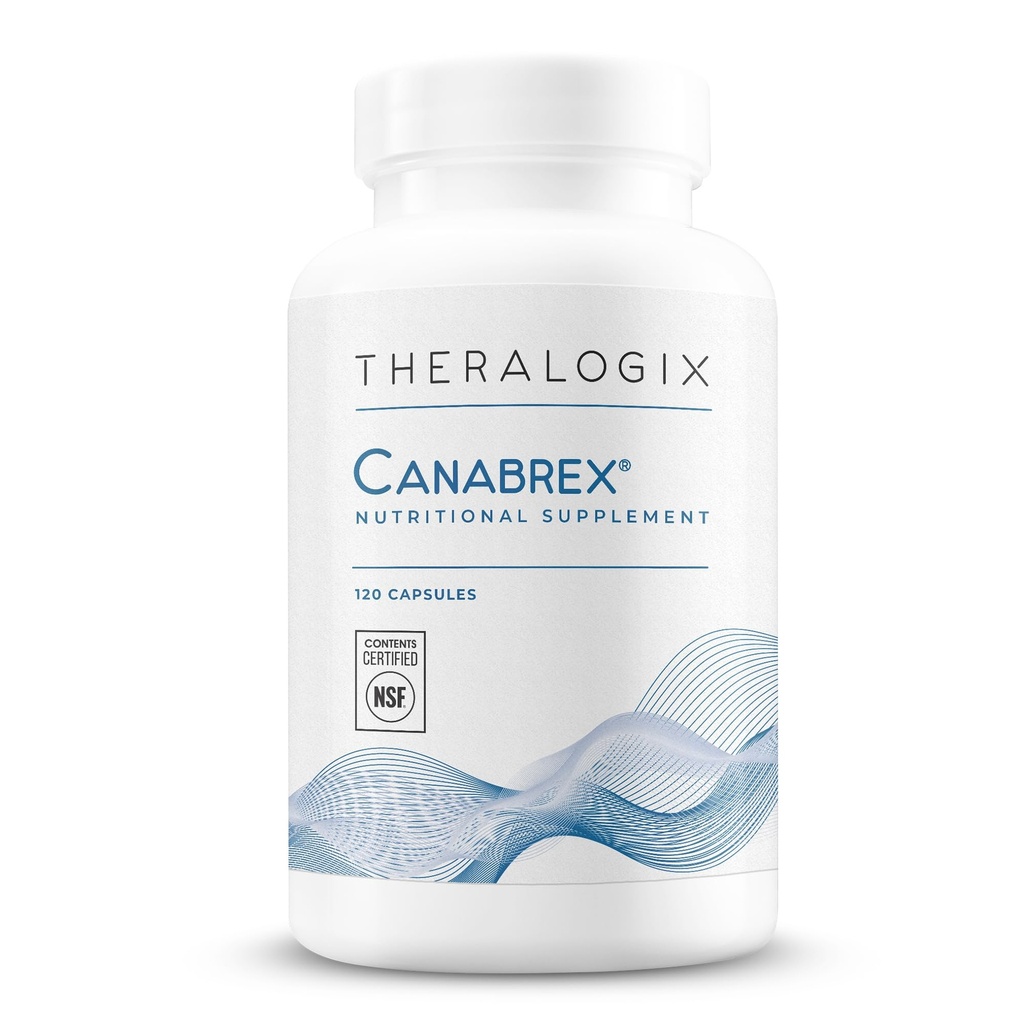 Theralogix Canabrex Palmitoyléthanolamide (Pea) Supplément - 60 jours d'approvisionnement - Supplément de santé conjoint pour les femmes et les hommes - Supplément de soutien sommeil et immunitaire - Certifié NSF - 120 capsules