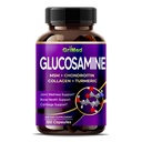 GriMed Glucosamine 12.000mg - X12 Power with MSM, Chondroitin, Collageen, Turmeric for Joint Wellness, Strong Bones, Cartilage Support - USA Made & Tested