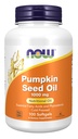 NOW Supplementen, Pompoenzaadolie 1000 mg met essentiële vetzuren en fytosterolen, koud geperst, 100 Softgels