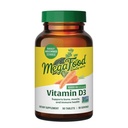 MegaFood Vitamine D3 1000 IE (25 mcg) - Vitamine D Supplementen met Real Food, Immune Support, Ondersteunt Bones, Tanden & Spieren, Vegetarisch, Gluten-vrij, Non-GMO, Kosher 90 tabletten, 90 porties