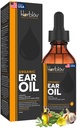 Biologische oorolie voor oorinfecties - Natuurlijke oordruppels voor infectiepreventie, Swimmer's Ear & Wax Removal - Kids, Adults, Baby, Dog Earache Remedy - met Mullein, Knoflook, Calendula, Made in USA