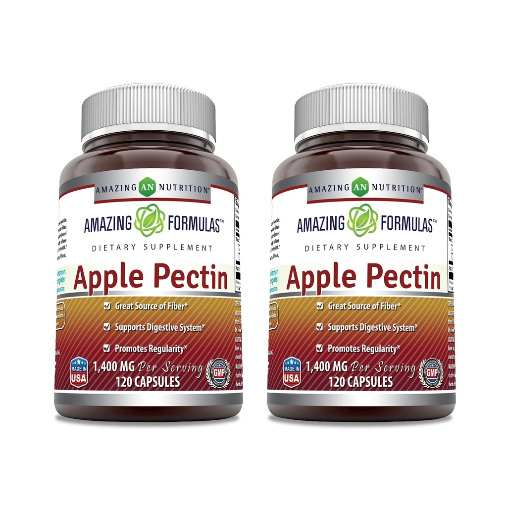 Verbazingwekkende Formules Apple Pectin 1400 mg Per Serving Supplement 