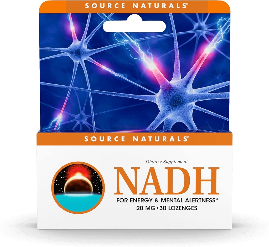 Bron Naturals NADH 20mg, Boost Energy and Mental Alertness* - 30 Lozen