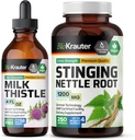 BIO KRAUTER Thistle de lait Teinture 4 Fl. Oz. & Sting Nettle 250 Capsules