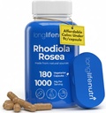 LongLifeNutri Rhodiola Rosea 500mg - 180 Vegetarian Capsules for Mental & Physical Health, Non-GMO, 3-Month Supply, Naturally Sourced & Laboratory Tested, Made in USA - Daily Wellness Supplement