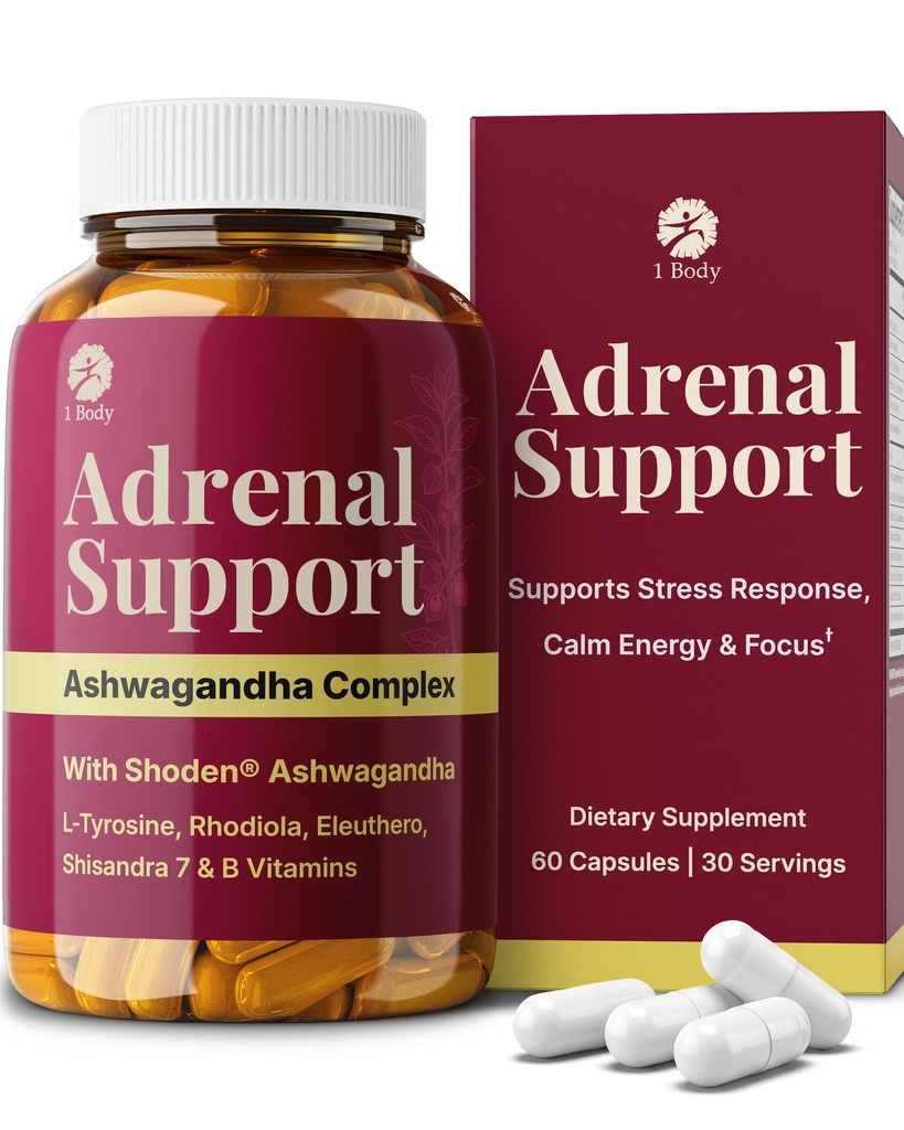 100% Natural Shoden Ashwagandha Complex Supplement - Ultra High Potency 35:1 Geconcentreerde wortel Extract voor slaap & energie ondersteuning - Vegan, niet-GMO - 60 Ashwagandha Capsules