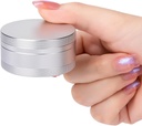 Metal Pill Case for Purse Pocket - Waterproof Pill Container Daily Pill Box Portable Medicine Organizer voor pillen/Vitamine/Visolie/Supplements, Silver Medium Pill Box