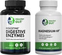 Gezonde Gut HoloZyme Digestieve enzymen, 180 capsules en Magnesium-HP, 60 capsules