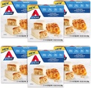 Atkins Snack Bar, tarte à la pomme caramel, naturellement aromatisée, bonne source de protéines et de fibres, faible teneur en glucides, faible teneur en sucre (30 barres)