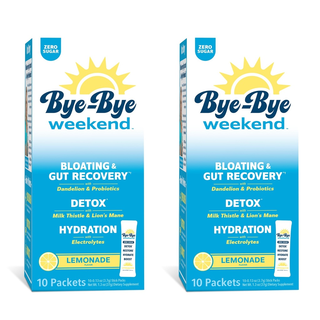 Detox Drink Mix w/Electrolytes - for Bloating, Recovery, Fatigue, Brain Fog - Probiotics, Lion