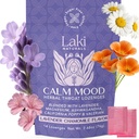 Laki Naturals Lavender kamille Calm Mood Functional Herbal Lozenges (14ct) Throat & Calming Hard Candies with Magnesium, Ashwagandha, California Poppy & Valerian. Veganistisch, Suikervrij, Glutenvrij