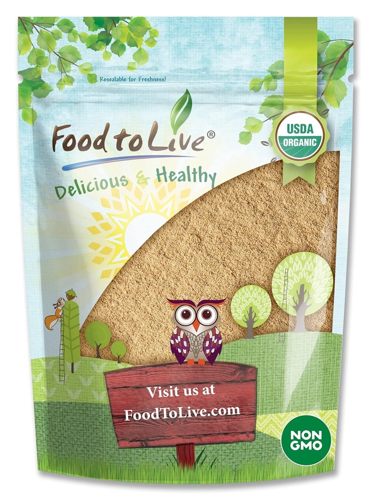 Food to Live Organic Amla Berry Powder (Amalaki), 8 Oz Non-GMO Indian Gooseberry, Raw, Pure, Finely Ground, Kosher, Vegan. Rijk aan antioxidant, vitamine C. Geweldig voor smoothies, Shakes, yoghurt, sapjes