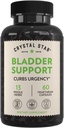 Soutien à la vésicule cristalline (60 capsules) – Supplément à base de plantes pour une fonction de vésicule saine - Cranberry, Dandelion & Fenugreek - Aide la vésicule excessive et l'incontinence - Non-OGM
