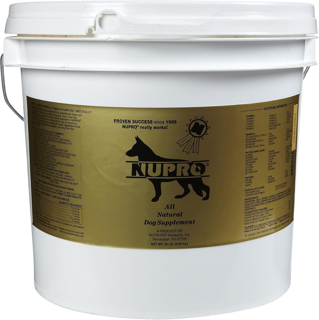 Nupro Alle natuurlijke hondensupplement (20 lb)