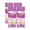 Monistat Chafing Relief Powder Gel, Lange-Lasting Anti-Chafing Bescherming voor Bikini Area, Thighs en Bra Lines, 1.5 Oz, Verpakking van 4