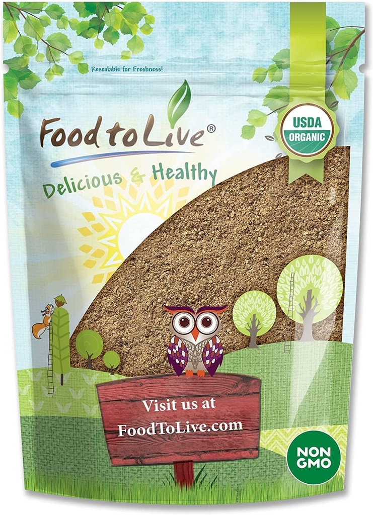 Voedsel om te leven Biologische Psyllium Husk Powder, 2 Ponden 