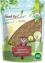 Voedsel om te leven Biologische Psyllium Husk Powder, 2 Ponden 