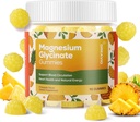 90 Telling Magnesium Glycinate Gummies 400mg w/Ashwagandha Supplement - Suikervrij Zink Magnesium Glycinate Supplement Ashwagandha Gummies voor volwassenen Ananas smaak