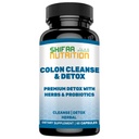 SHIFAA NUTRITION Premium Colon Cleanse & Herbal Detox Pills | 2x15 Days Supply | with Probiotics, Fennel Seed, Cascara Sagrada & Ginger Root Halal Vitamins
