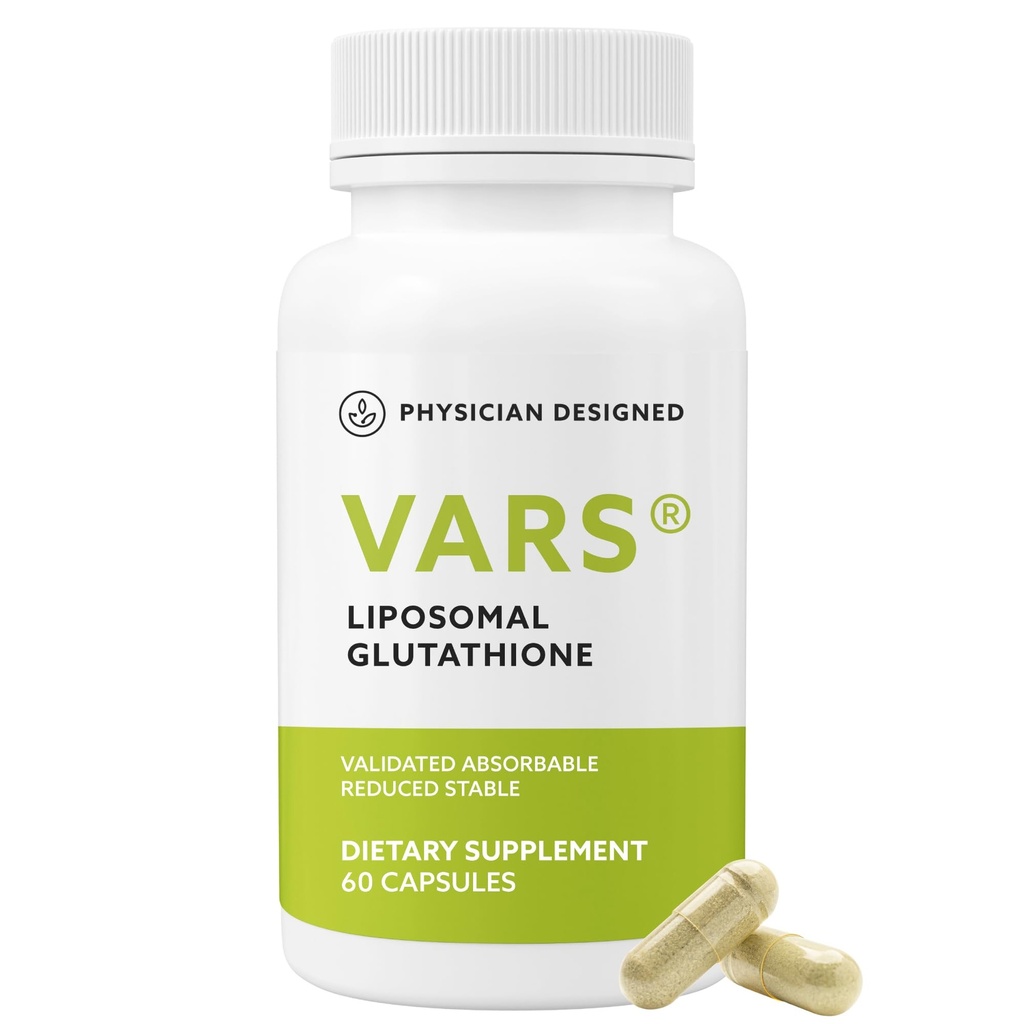 Arts Ontworpen VARS Liposomale Glutathion Capsules - Gepatenteerde Antioxidant Liquid Dietary Supplement, Anti-Aging, Ontgifting, Fortify Immune System, Energie Management Huid Verheldering, 60 telling