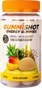 GummiShot Energy Gummies, 2475mg Plant-Based Cafeine Kauwen per fles, Lange Lasting Energy Boosters, Tropical (33ct)