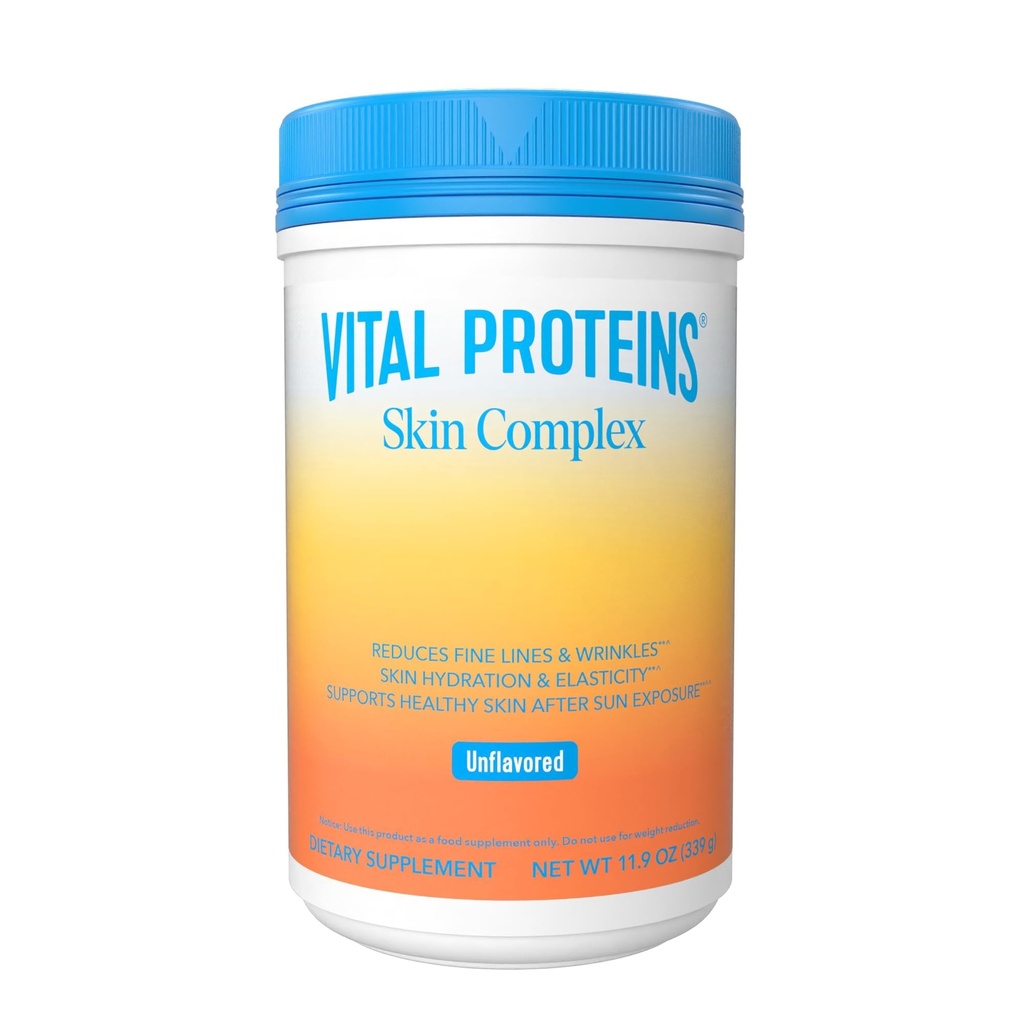 Vitale eiwitten Collageen Peptiden voor vrouwen - 20g Gehydrolyseerde collageen, vitamine C, hyaluronzuur, verminderen fijne lijnen & rimpels, Verisol & Holimel - huidcomplex supplement, ongearomatiseerd 11.9oz Poeder
