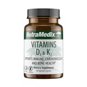 NutraMedix Vitamine D3 et K2 Supplément de soutien immunitaire pour les femmes et les hommes - Aide à la santé cardiaque - Peut aider au métabolisme du calcium (90 capsules)