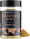 Goldenseal Root Powder Biologische 1000 mg - Goldenseal Powder Supplement for Immune & Gut, Pure & Natural Herbal Goldenseal Supplement, Glutenvrij - 60 Servers(1 Fles)