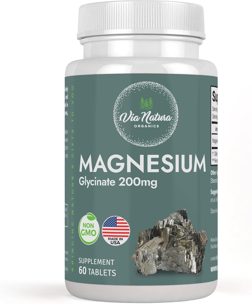 Magnesium Glycinate 200 mg Glutenvrij 