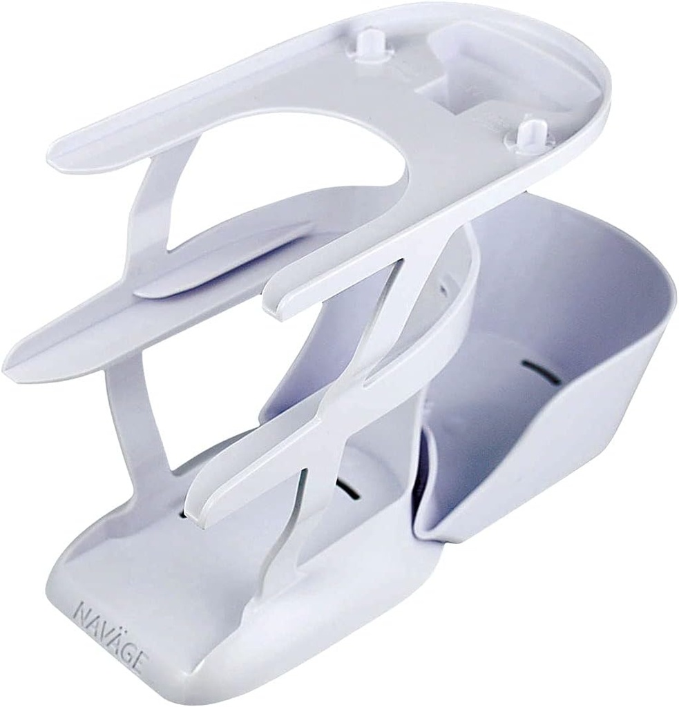 Navage Countertop Caddy - Organisateur de rangement Caddy pour le système d'irrigation nasale Navage - 3-Tier Nez Organisateur de produits de nettoyage avec plateau amovible - Caddy en plastique seulement - Accessoires d'entretien nasal