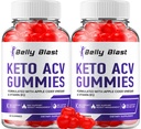 (2 Pack) Belly Blast Keto ACV Gummies - Advanced Formula Belly Blast Keto Plus ACV Gummies Apple Cider Vinegar, Weight Management, BellyBlast ACV Dieetsupplement Reviews Mannen Vrouwen (120 Gummies)