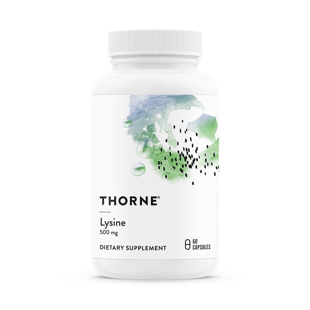 THORNE - Lysine - Essentiële aminozuren voor de gezondheid van de huid, energieproductie en immuunfunctie* - 500 mg - 60 porties
